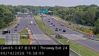 I-87 at I-90, Thruway Exit 24