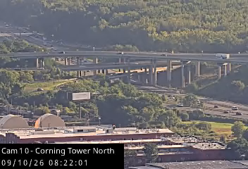 I-787 from the north side of the Corning Tower