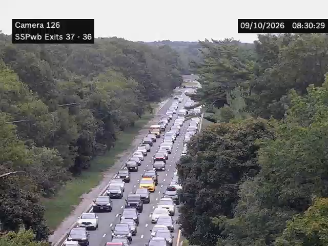 SSP between Exit 37 (Belmont Ave) and Exit 36 (Straight Path)