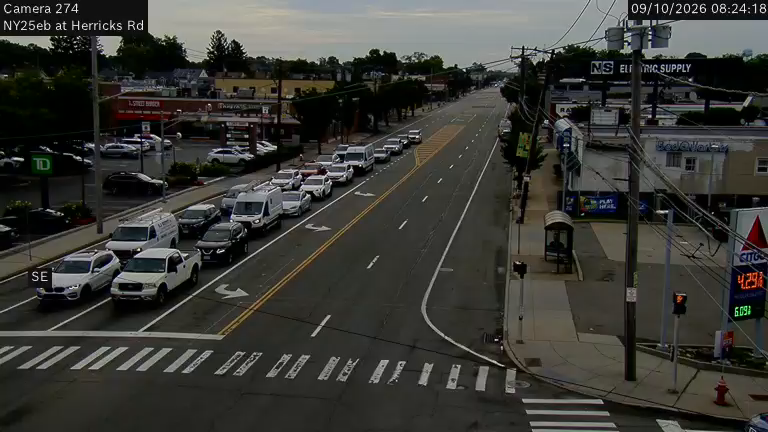 NY 25 Eastbound at Herricks Road