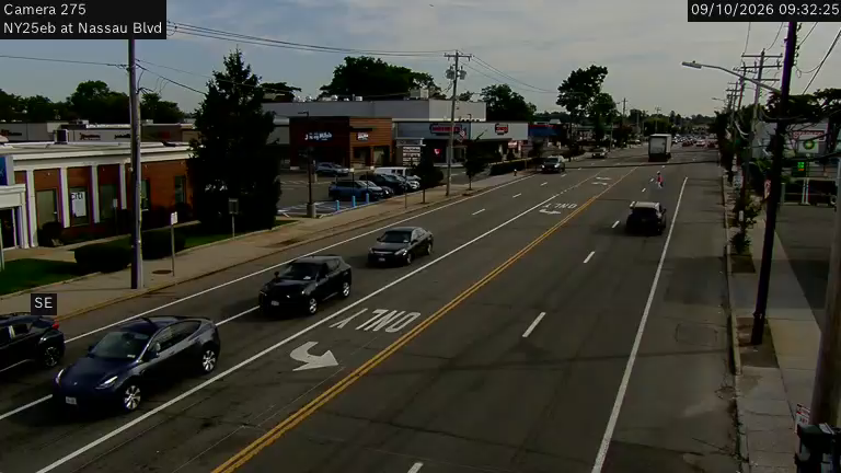 NY 25 Eastbound at Nassau Blvd.
