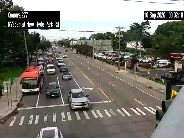 NY 25 Eastbound at New Hyde Park Road