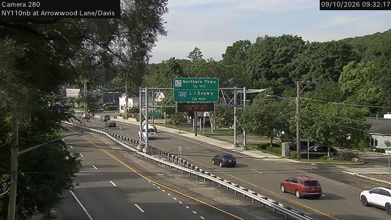 NY 110 Northbound at Arrowwood Lane