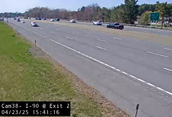 I-90 at Exit 2 Traffic Cam