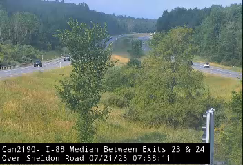 Traffic Cam I-88 Median - Between Exits 23 & 24 at Sheldon Rd Delanson - Eastbound