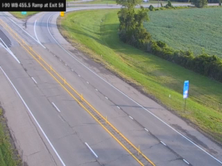 I-90 MP 455.50 West Bound Ramp to Interchange 58