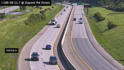 I-190 MP 11.7S at Dupont Road overpass