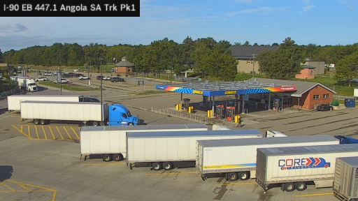I-90 MP 447.1 EB Angola Service Area Truck Park 1
