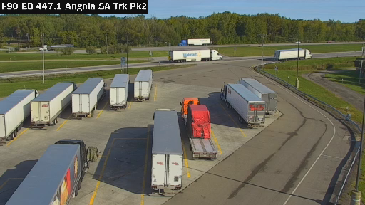 I-90 MP 447.1 EB Angola Service Area Truck Park 2