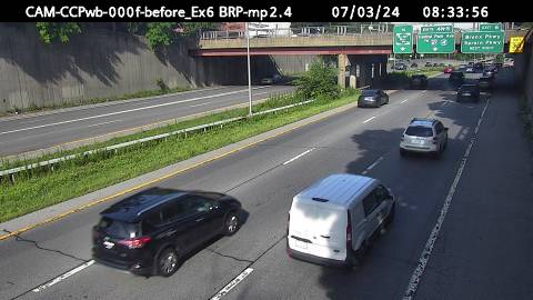 Traffic Cam Cross County Parkway East of Exit 8 - Westbound